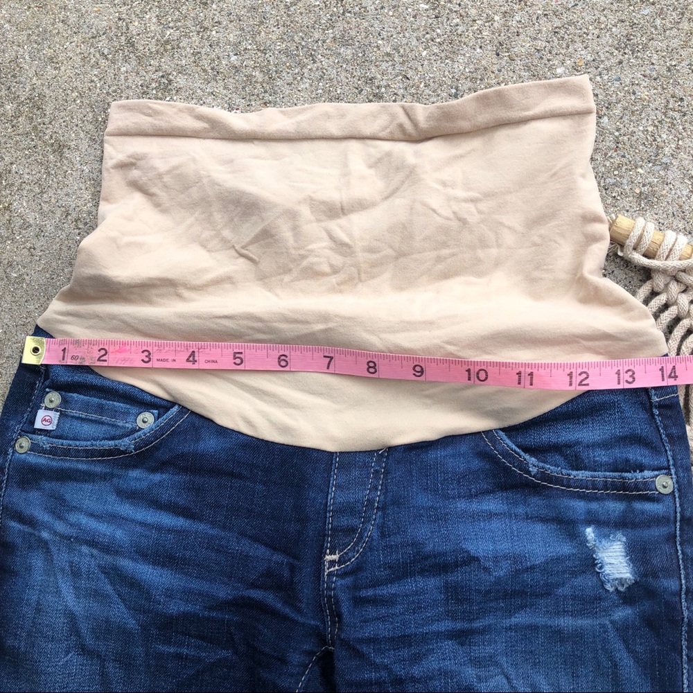 AG Adriano Goldschmeid Distressed Maternity Jeans Size 24 - Picture 6 of 8